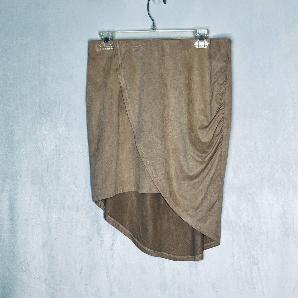 Kensie Skirt Suede Asymmetrical L